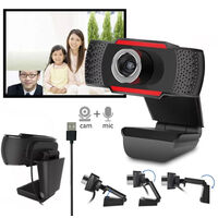 720P Full High Definition Webcam Video Card Web Cam Noise Reduction Micophone USB2.0 Mini Computer Camera for PC Laptop,model: 720P