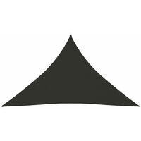 Sunshade Sail Oxford Fabric Triangular 3x3x4.24 m Anthracite