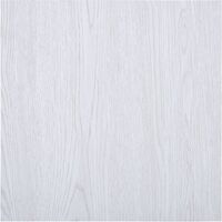 Self-adhesive Flooring Planks 5.11 m2 PVC White