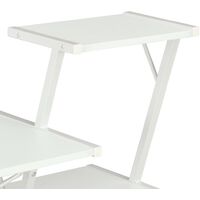 Desk with Shelf White 116x50x93 cm