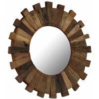 Wall Mirror Solid Reclaimed Wood 70 cm