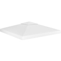 2-Tier Gazebo Top Cover 310 g/m2 3x3 m White