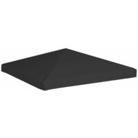 Gazebo Top Cover 270 g/m2 3x3 m Black