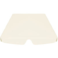 Replacement Canopy for Garden Swing Cream 188/168x110/145 cm