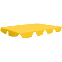 Replacement Canopy for Garden Swing Yellow 188/168x110/145 cm