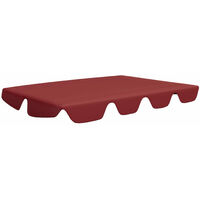 Replacement Canopy for Garden Swing Wine Red 188/168x110/145 cm