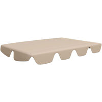 Replacement Canopy for Garden Swing Beige 150/130x70/105 cm