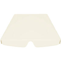 Replacement Canopy for Garden Swing Cream 150/130x70/105 cm