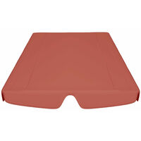 Replacement Canopy for Garden Swing Terracotta 150/130x70/105cm