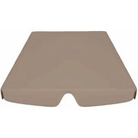 Replacement Canopy for Garden Swing Taupe 150/130x70/105 cm