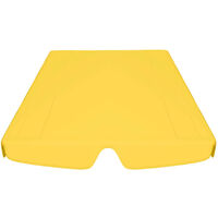 Replacement Canopy for Garden Swing Yellow 150/130x70/105 cm