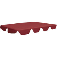 Replacement Canopy for Garden Swing Wine Red 150/130x70/105 cm