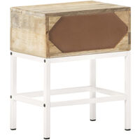 Bedside Table 40x30x50 cm Solid Mango Wood