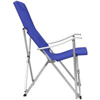 Foldable Camping Chairs 2 pcs Blue