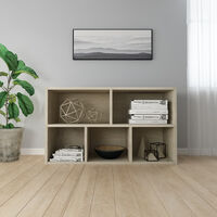 Book Cabinet/Sideboard Sonoma Oak 50x25x80 cm Chipboard