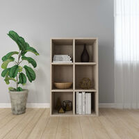 Book Cabinet/Sideboard Sonoma Oak 66x30x97.8 cm Chipboard