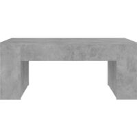 Coffee Table Concrete Grey 100x60x42 cm Chipboard