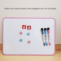 Magnetic whiteboard memo Board 2 Magnets & 1 Drywipe Eraser 90x60cm Notice Board Message Desk Interactive Kitchen on Walls Home Office School Planner with 3 Markers White Board 