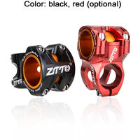 ZTTO MTB Mountain Bike Handlebar Bicycle Ultralight 0 Degree Handlebar Stem for 28.6-30MM,model:Red