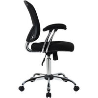 Office Chair Mesh Home Ergonomic Desk Chair Computer Chair with Lumbar Support Armrest Executive Rolling Swivel Adjustable Mid Back Task Chair For Back Pain, Black