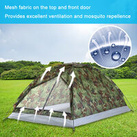 TOMSHOO Camping Tent for 2 Person Single Layer Outdoor Portable Camouflage,model: M