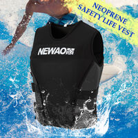 Adults Life Jacket Neoprene Safety Life Vest for Water Ski Wakeboard Swimming,model: XXL - model: XXL