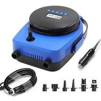 20PSI Double Stage Electric Air Pump for Inflatable SUP Boat New Version Intelligent Firmware with Built-in Temperature Sensor and Voltage Protection,model: four