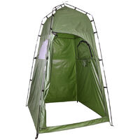 Privacy Shelter Tent Portable Outdoor Shower Toilet Changing Room Tent for Camping and Beach,model:Dark green