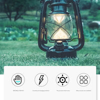 USB Outdoor Camping Lanterns Retro Rechargeable Hanging Tent Light Camp Light Vintage Portable Lamp,model:bronze