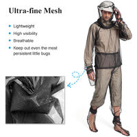 Lightweight Mesh Mosquito Pants Outdoor Protection Mesh Netting Bug Pants for Hiking Camping Fly Fishing,model:Pants L
