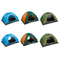 2 Person Tent Pop Up Folding Camping Tents with Carrying Bag Easy Setting Up for Outdoor Weekends,model:Orange 2-Door