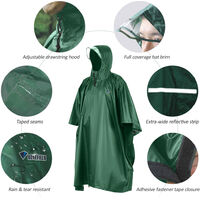JTENG Rain Poncho Waterproof Raincoat Hoods Concerts,Camping,Hiking,Cycling 