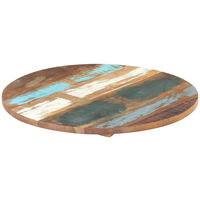 Round Table Top 50 cm 25-27 mm Solid Reclaimed Wood