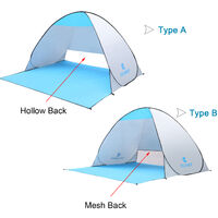 70.9x59x43.3 Inch Automatic Instant Pop-up Beach Tent Anti UV Sun Shelter Cabana for Camping Fishing Hiking Picnic,model: Type B