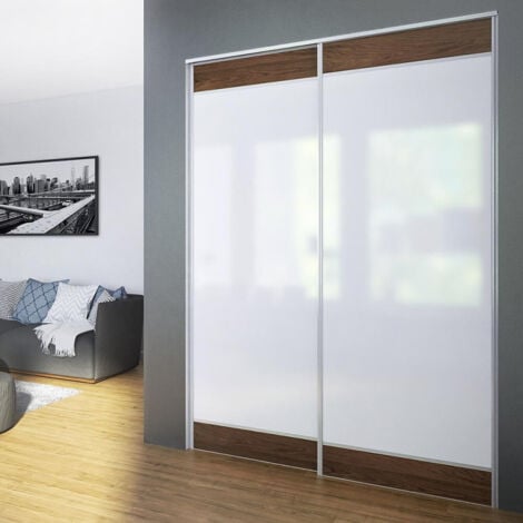 Obere und untere Aluminium-Laufschiene 180 cm, für SLID'UP 210, 220, 230 Schiebetürbeschlag, Alu eloxiert