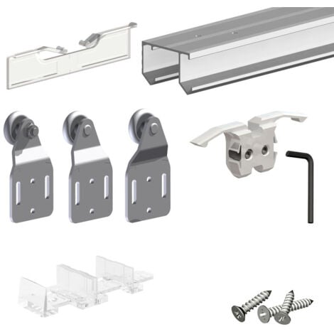 Schiebetürbeschlag SLID'UP 110, Laufschiene 300 cm, 3 Türen bis je 45