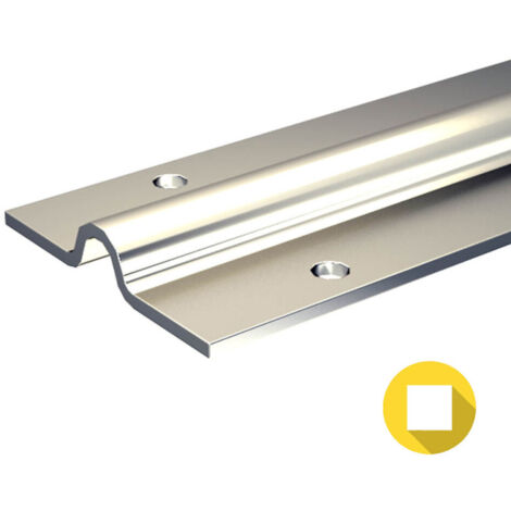 Stahl-Laufschiene 195 cm für 16mm Rundrille / Rund-Nut, für Schiebetore bis max. 400 kg