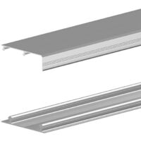 Obere und untere Aluminium-Laufschiene 180 cm, für SLID'UP 210, 220, 230 Schiebetürbeschlag, Alu eloxiert