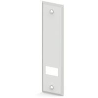 Standard-Deckplatte für Einlassgurtroller, Lochabstand 161 mm, weiß