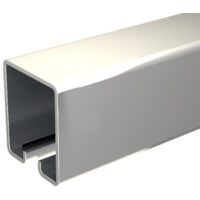 Stahl-Laufschiene 195 cm für Schiebetorbeschlag SLID'UP 1700-80, 30x35 mm, bis 80 kg je Tor, für hängende Tore, Industrietür