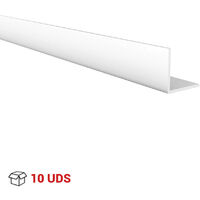 Cornière inégale - profil en L asymétrique PVC longueur 2,6m