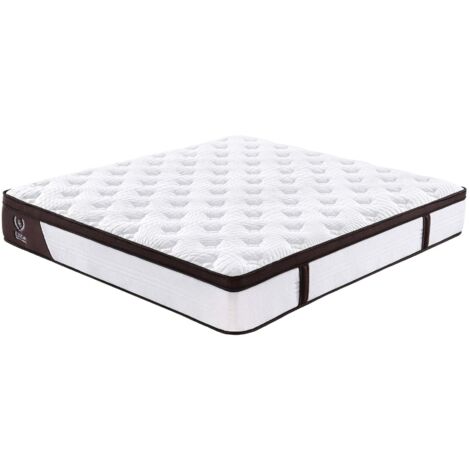 Matelas 140x190 Cm En Mousse Mémoire Et Ressorts Ensachés - Fermeté Moyenne - Hauteur 25 Cm - Livré En Boîte - Certifié Oeko-TEX - 3