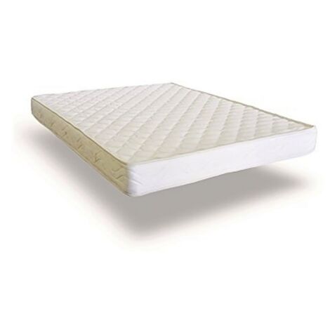 Mobilier Deco – Ensemble sommier et matelas 160x200 cm – Matelas 15 cm en mousse polyuréthane 23 kg/m3 – Sommier tapissier 12 lattes en pin massif – Propriétés anti-bactériennes