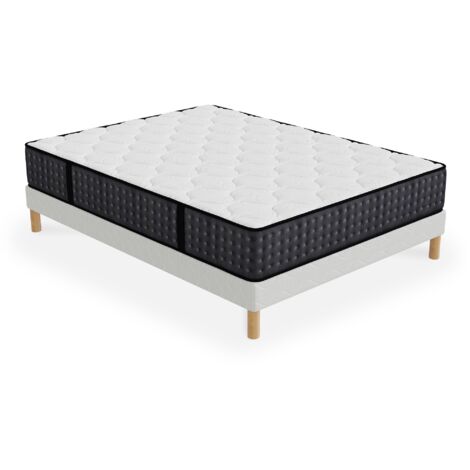 KENAN - Ensemble sommier + matelas 26 cm 160x200
