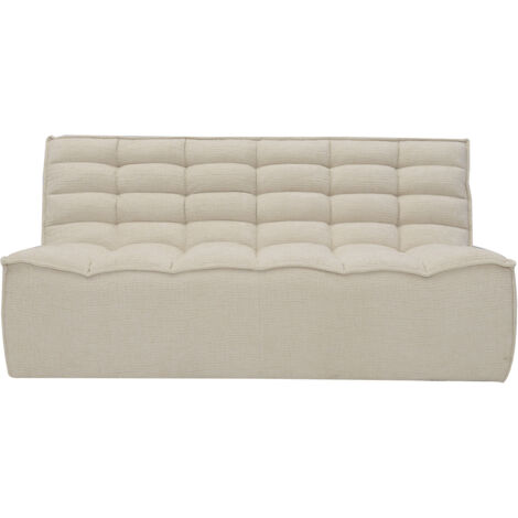 Mobilier Deco – Canapé 2 places modulable en tissu beige – Confort ergonomique – Design moderne – S'intègre dans tous les styles (1/5)