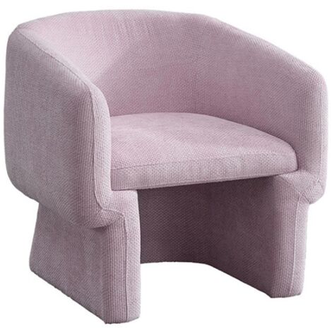 KAYLI - Fauteuil cabriolet en tissu rose