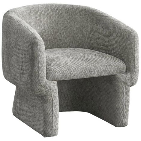 KAYLI - Fauteuil cabriolet en tissu taupe