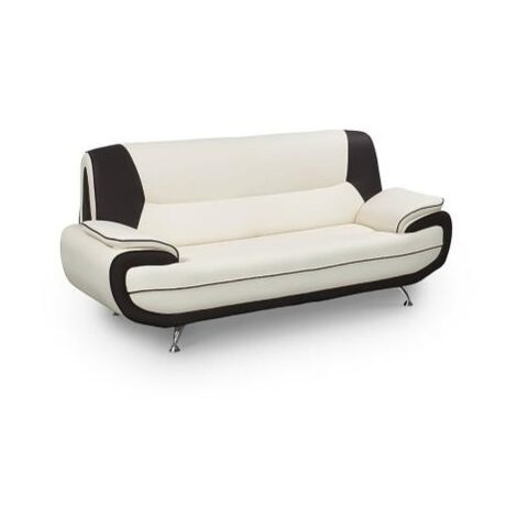 Canapé Loveseat VidaXL En Simili Cuir Noir - 140 Cm, Design Compact Et Confortable !