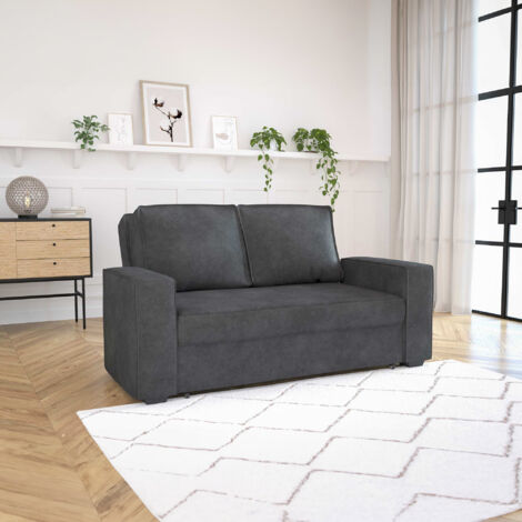 ROAM - Canapé convertible 3 places gris foncé