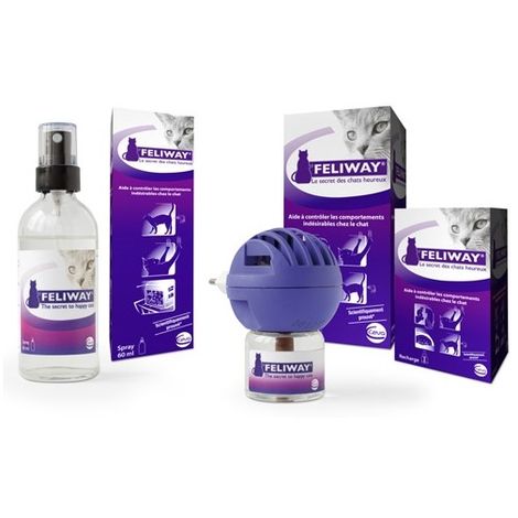 Diffuseur Feliway - Recharges Feliway - Diffuseur anti-stress chat